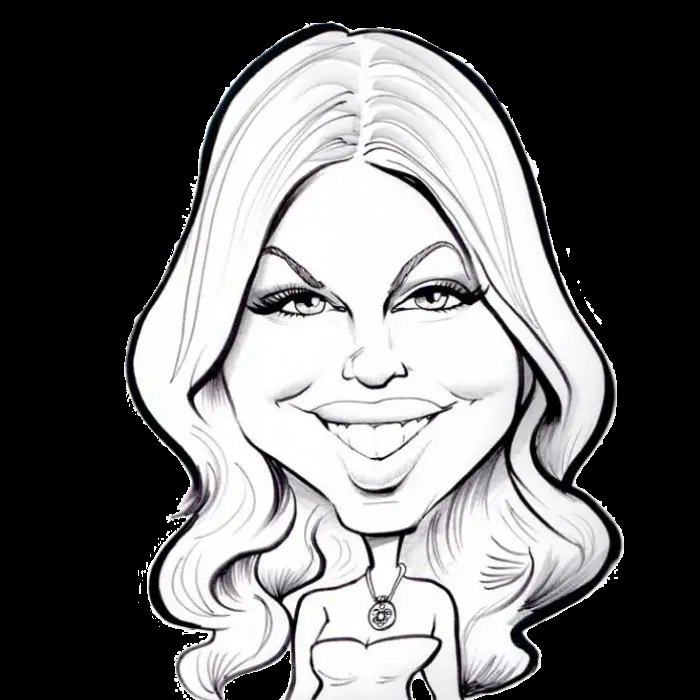Wedding caricature drawing