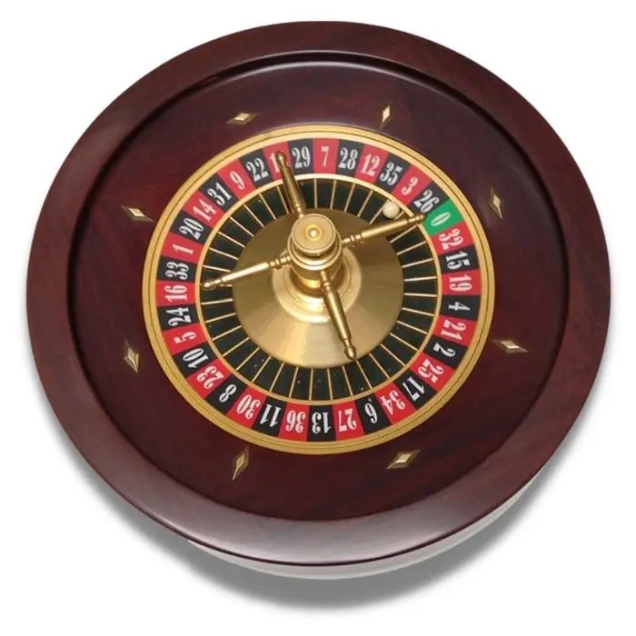 Roulette wheel at a wedding casino in Rome